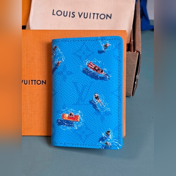 Louis Vuitton Monogram Blue Pocket Organizer - Picture 1 of 7